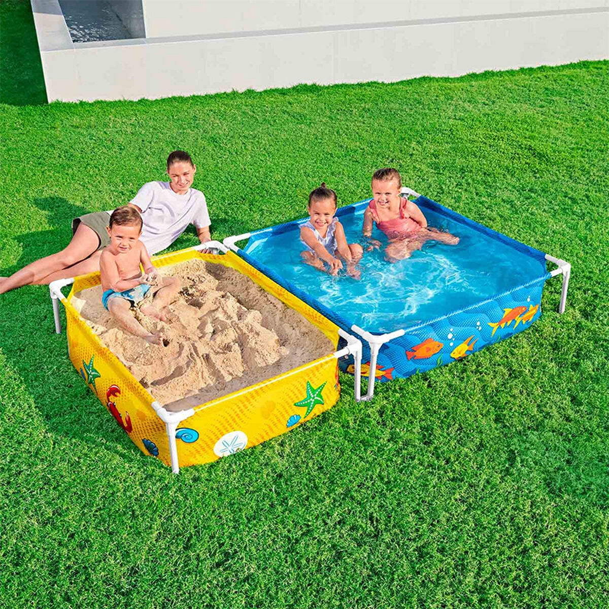 Lastebassein Bestway 213 x 122 x 30,5 cm